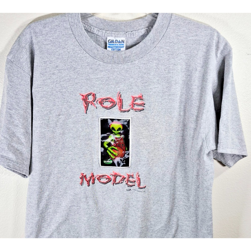 VTG Alien Workshop Skateboard Dennis Rodman #97 Role Model T-Shirt Large 1997